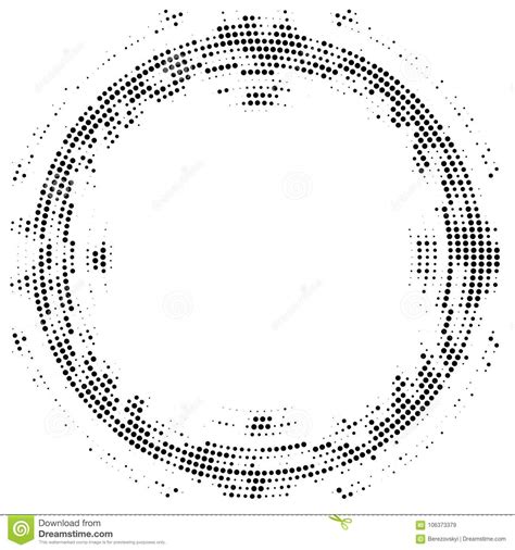 Abstract Halftone Circular Frame Background Eps 10 Vector Stock Vector