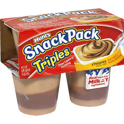 Hunts Snack Pack Pudding Cups Smores Shop Sun Fresh
