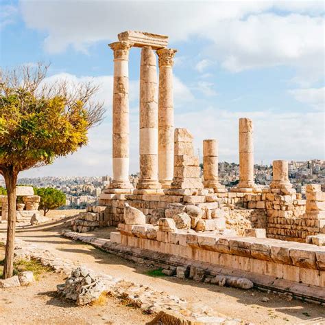 The Amman Citadel Is A Historical Site At The Center Of Downtown Amman