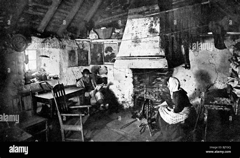 Download This Stock Image Interior Of A Crofters Cottage Shetland