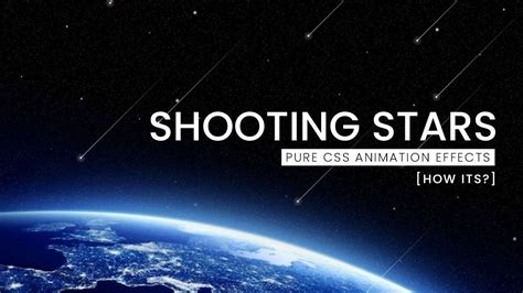 Pure CSS Shooting Stars Animation Effects How Its YouTube