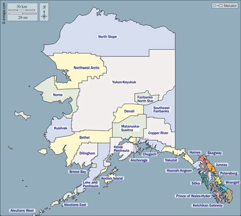 Download and print free alaska outline, borough, major city, congressional district and population click the map or the button above to print a colorful copy of our alaska borough map. Alaska free map, free blank map, free outline map, free ...