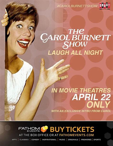 “the Carol Burnett Show Laugh All Night” To Premiere In Movie Theaters