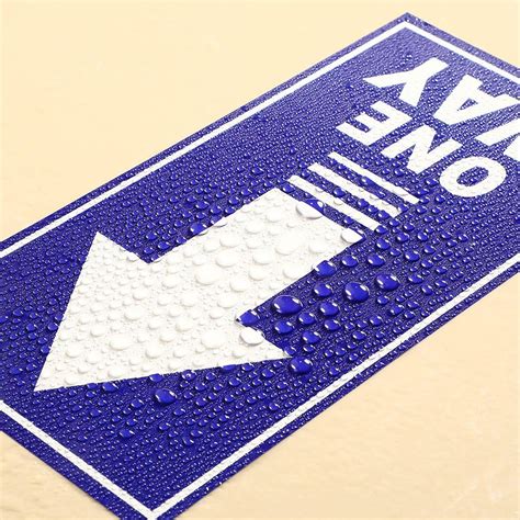 Custom One Way Floor Decal Sign Directional Arrows Stickers Social
