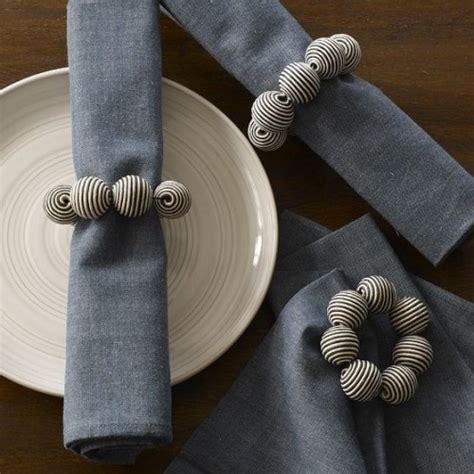 Striped Ball Napkin Ring Easy Diy Project So Many Color