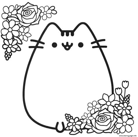 Pusheen Cat Pattern Coloring Pages Free Printable Coloring Pages