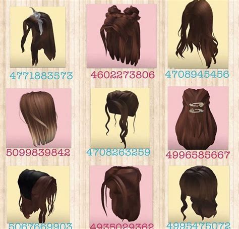 Roblox rhs hair id codes. credit :: @mabelu_games on insta 🤍 in 2020 | Roblox codes ...