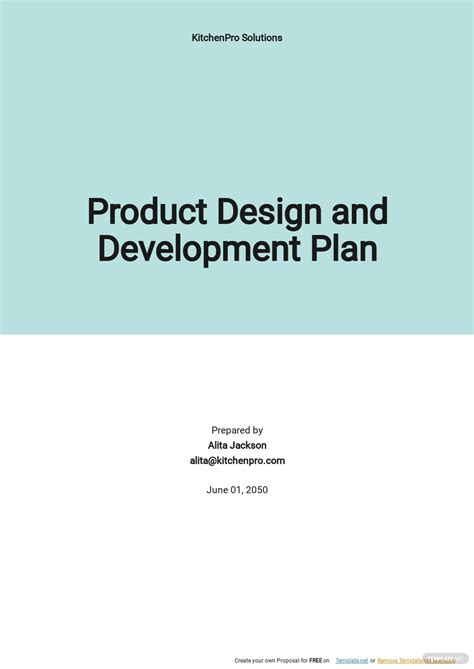 Product Business Plan Template Freebies