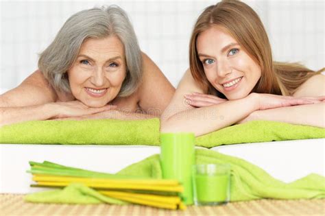 Beautiful Women Getting Spa Treatment Stock Image Image Of Care