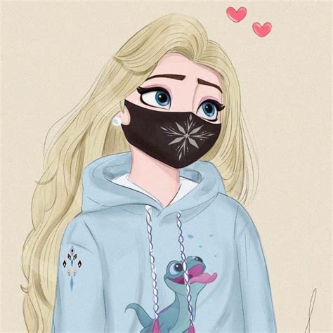 Disney Princess Wears Face Masks Cute Art And Profile Pictures