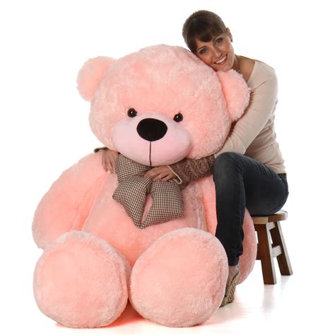 Lady Cuddles 60 Pink Huge Stuffed Teddy Bear Giant Teddy Bears