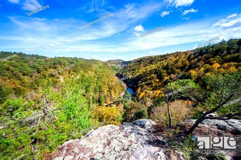 View Of Clear Creek From Lilly Bluff Overlook At Obed Wild And Scenic