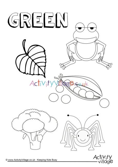 It feeds on reptiles, mammals, and small birds. Green Things Colouring Page
