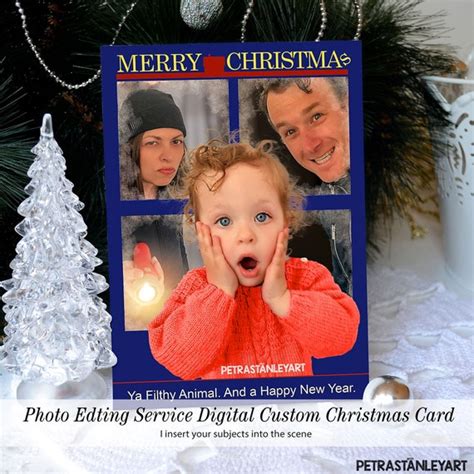 digital delivery funny christmas card design christmas photo etsy