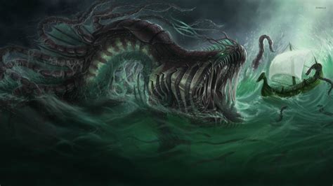 Sea Monster Wallpaper Wallpapersafari