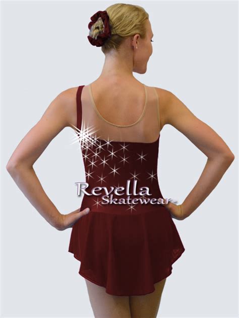 Pretty One Shoulder Ice Skating Dress For Women Revella Skatewear