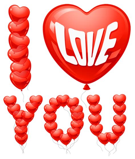 Hd valentines day pattern background clipart png. I Love You Balloons PNG Clipart Picture | I love you balloons, Balloons, Valentines clip