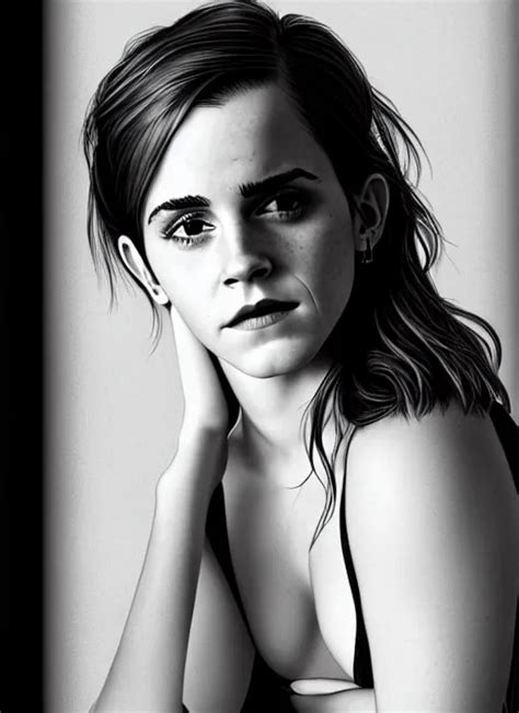 Emma Watson As A Hegre Model Intimate Portrait By Stable Diffusion