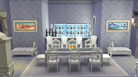 Sims 4 Room Downloadluxury White Dining Sanjana Sims Studio