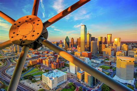 Dallas Texas Skyline At Sunset Photograph By Gregory Ballos Pixels