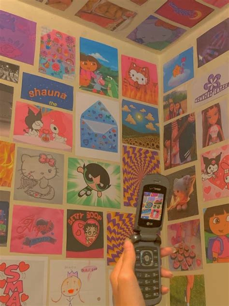 Aesthetic bedroom, aesthetic room decor, bedroom wall collage>. Image about cute in thats so 90s by immy on We Heart It in ...