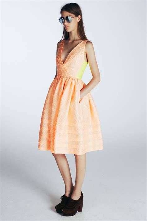 Jonathan Saunders Resort 2014 Collection Fashion Evening Dress