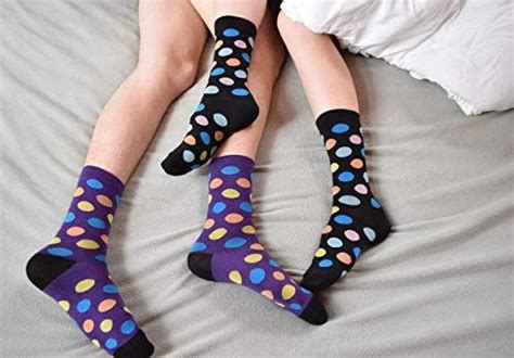 mitch bogen men s colorful dress socks fun patterned funky crew socks for men 12 pack
