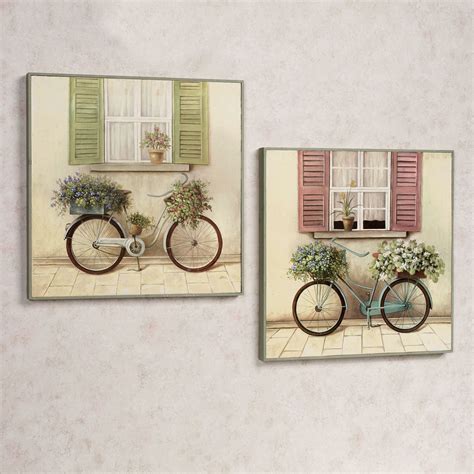Shop for bicycle wall art online at target. Floral Bicycle Wooden Wall Art Plaque Set
