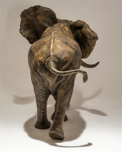 Bronze Elephant Sculpture Nick Mackman