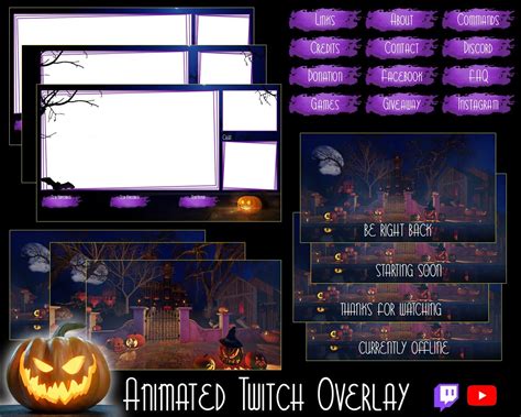 Twitch Overlay Animated Package Twitch Overlays For Etsy Canada In
