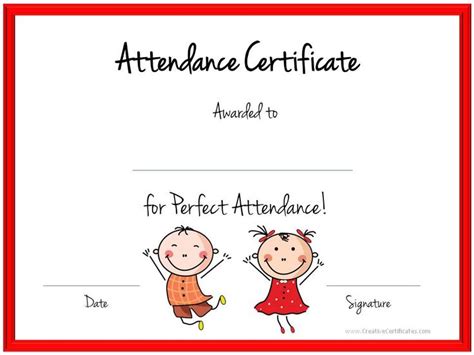 / 28+ attendance certificate templates. 12 best SUNDAY SCHOOL CERTIFICATES images on Pinterest ...