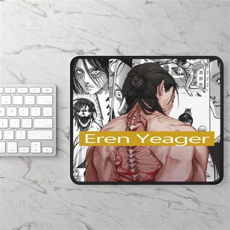 Eren Yeager New Gaming Mouse Pad Etsy Uk