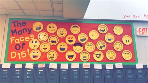 We Made An Emoji Hallway Bulletin Board Students Loved It Classroom