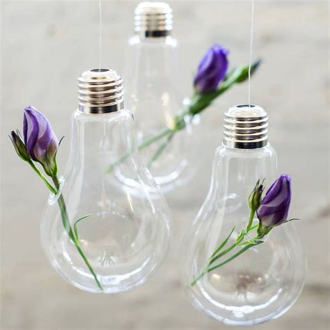 Glass Hanging Vase Lightbulb By Bonnie And Bell Hanging Vases