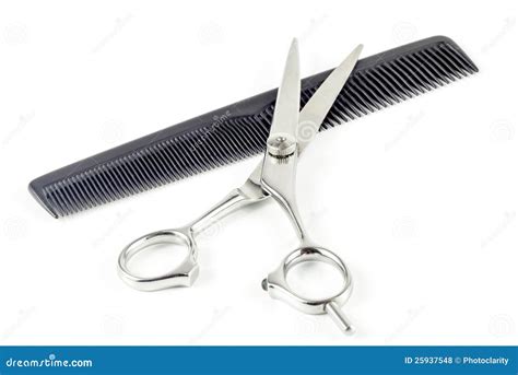 Comb And Hair Scissors Stock Photo Image Of Groom Hairdresser 25937548