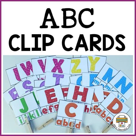 These Abc Clip Cards Are A Fun Way To Learn And Practice Matching