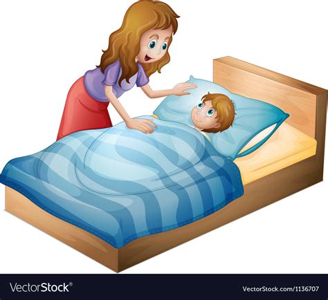 Mother And Son Royalty Free Vector Image Vectorstock