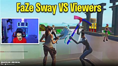 Faze Sway Vs Viewers Realistic Pvp Youtube