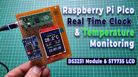 Raspberry Pi Pico Realtime Clock With Temperature Monitoring
