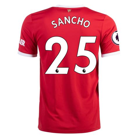 Adidas Jadon Sancho 2021 22 Manchester United Home Jersey Adult