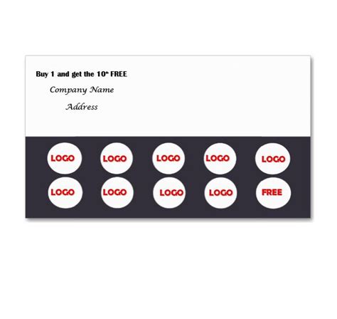 30 printable punch reward card templates [101 free] pertaining to free printable punch card