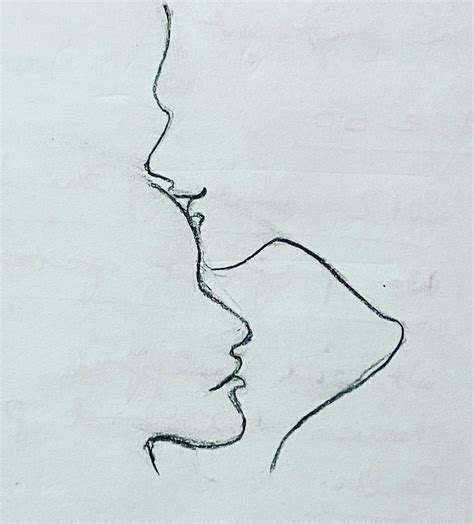 Forehead Kiss Drawing By Nikhil Bhola Fine Art America