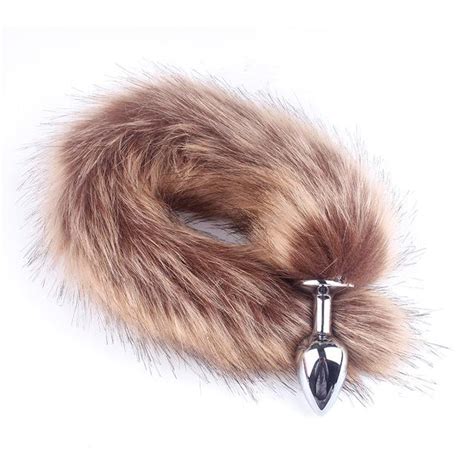 Buy Anal Plug Sexy Fur Fox Tail Butt Plug Backyard Stopper Adult Toy Women Lingerie Uniform