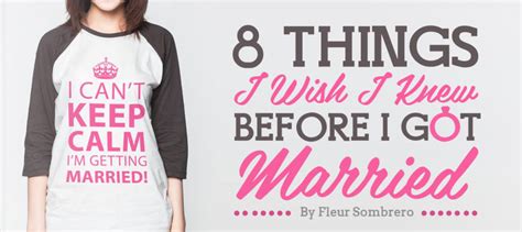 8 Things I Wish I Knew Before I Got Married