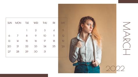 Model Photographic Calendar Calendar Template