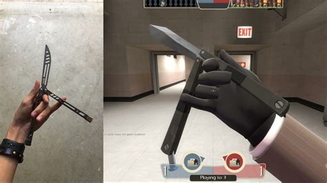 Tf2 Butterfly Knife Inspect Irl Youtube
