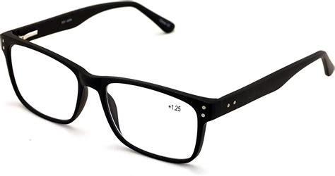 v w e men premium rectangle stainless steel reading glasses wide fitment metal
