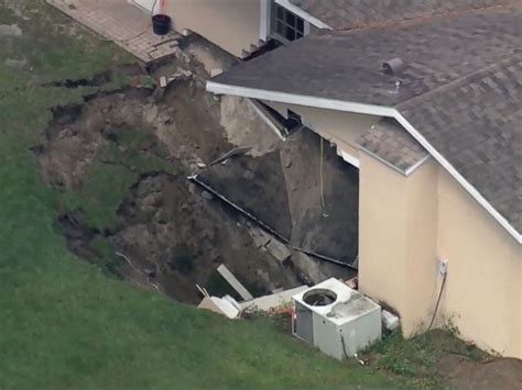 Sinkhole Swallows Part Of Florida Home Abc News