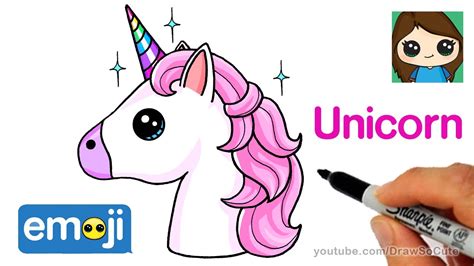 How To Draw A Unicorn Emoji Easy YouTube