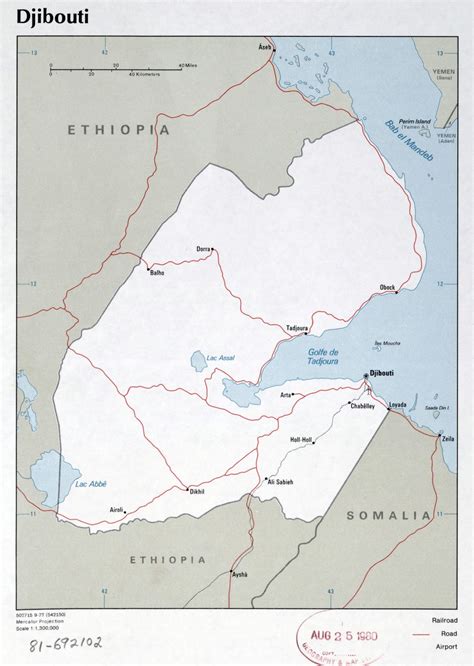 Large Scale Political Map Of Djibouti With Roads Major Cities And 3120 Hot Sex Picture
